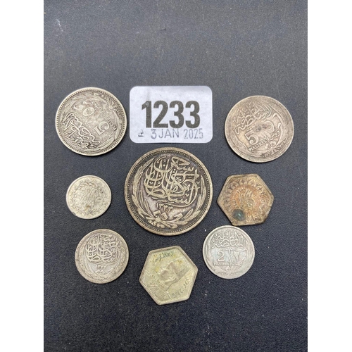 1233 - Arabic Silver Coins