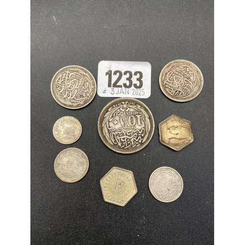 1233 - Arabic Silver Coins