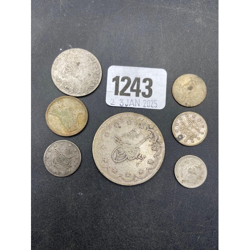 1243 - Arabic Silver Coins