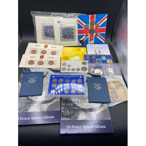 1257 - UK coin sets and accessories