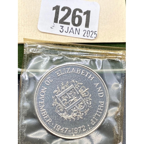 1261 - Proof silver crown 1972