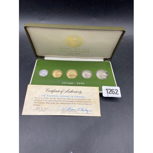 1262 - Ethiopia proof coin set 1972