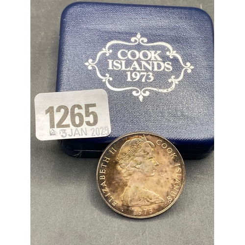 1265 - Cook Island proof silver crown