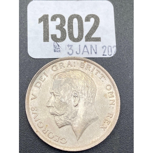 1302 - Half crown 1911 near mint state