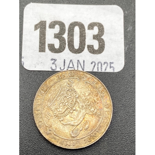 1303 - Shilling 1911 good grade toned