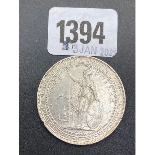 1394 - Trade dollar 1898