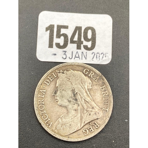 1549 - Victoria half crown 1898