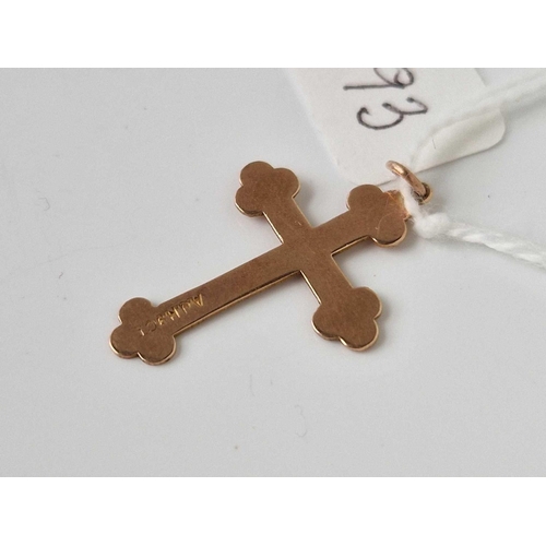 193 - A fancy cross 9ct