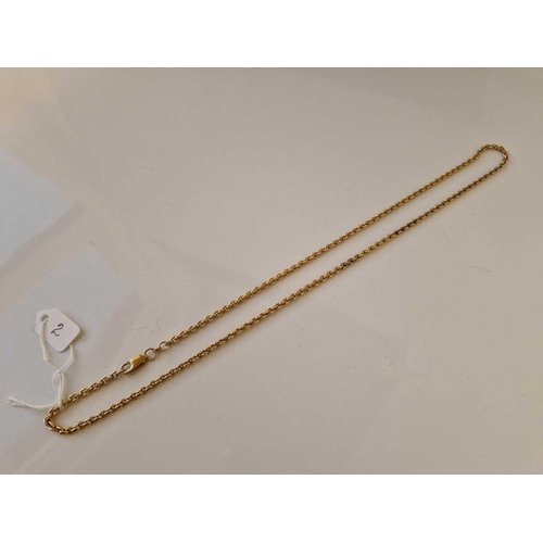 2 - A NECK CHAIN 9CT 24 INCH 10.6 GMS