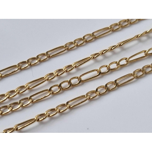 219 - A figero neck chain 9ct 24 inch 2 gms