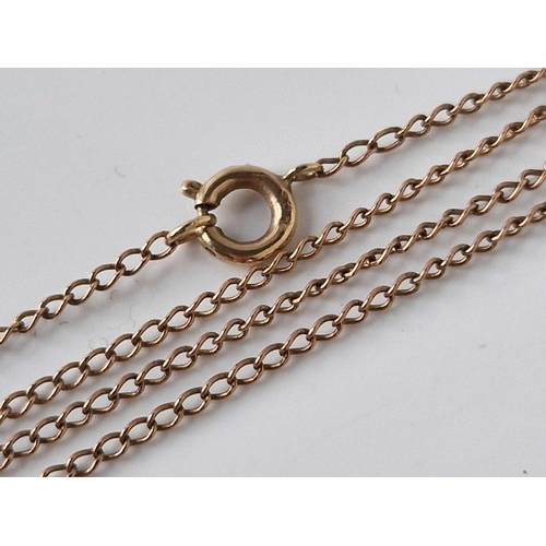 291 - A neck chain 9ct 20 inch 2 gms