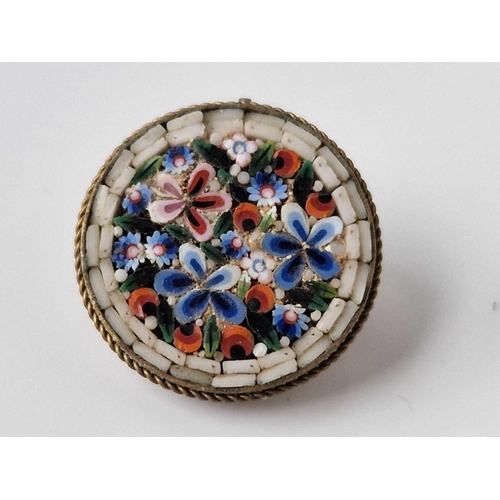 298 - Two mosaic brooches