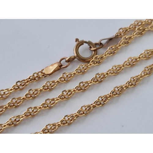 306 - A fancy link neck chain 9ct 18 inch 4.2 gms