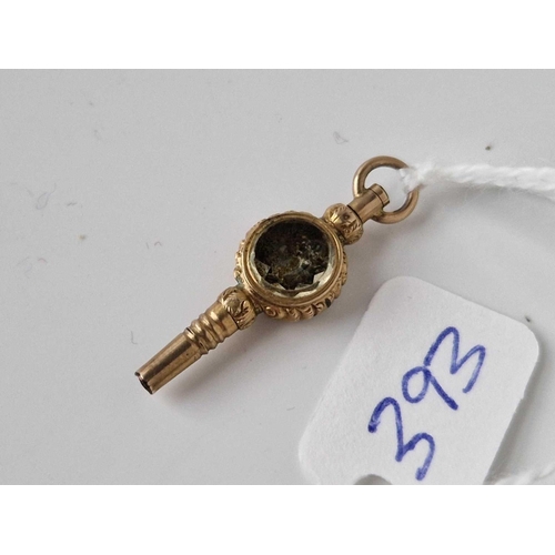 393 - A 19th century watch key