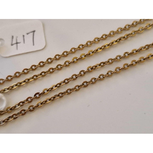 417 - A 9ct neck chain 24 inch 6.2 gms