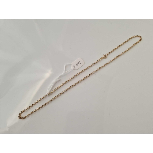 697 - A neck chain 9ct 19 inch 5.1 gms