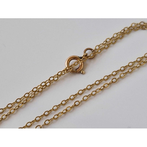 711 - A neck chain 17 INCH 9ct 1.2 gms