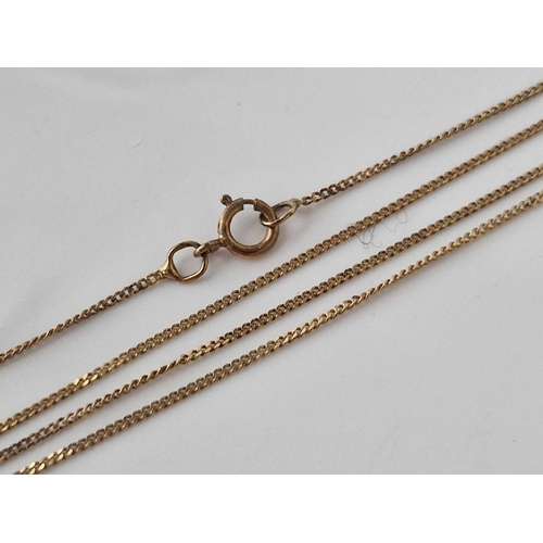 759 - A fine neck chain 9ct 18 inch