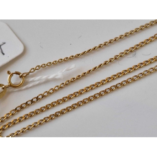 774 - A 9ct neck chain 18 inch 1.9 gms