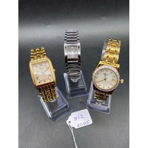 812 - Three ladies ROTARY wrist watches