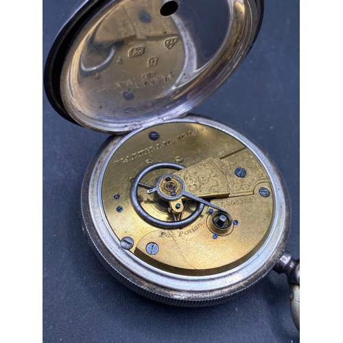 823 - A 19th century silver pocket watch