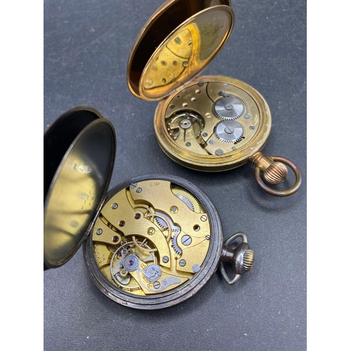 858 - Two metal pocket watches