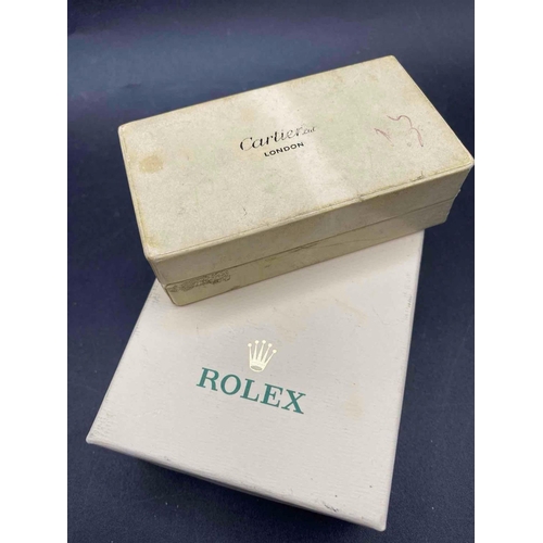 882 - A ROLEX box and a CARTIER watch box