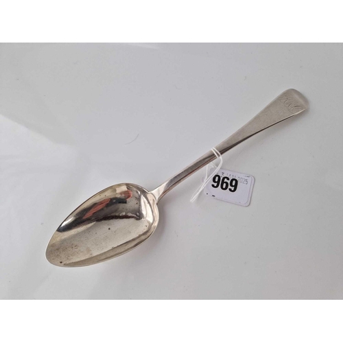 969 - Georgian  O E pattern Newcastle tablespoon 1796 By I W 58gms