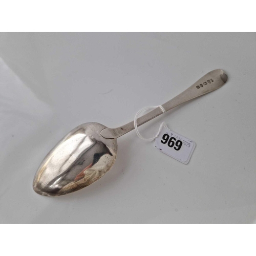 969 - Georgian  O E pattern Newcastle tablespoon 1796 By I W 58gms