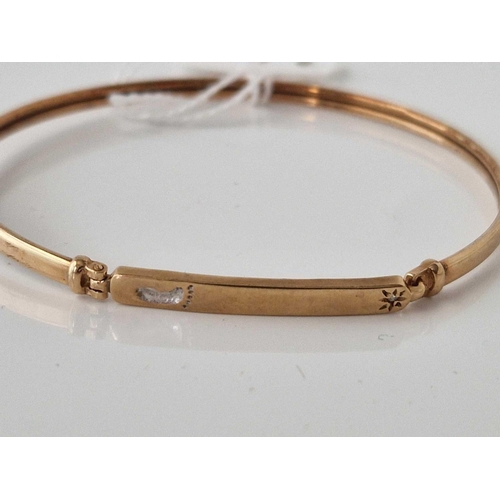 134 - A bangle, 9ct, 3.9 g.