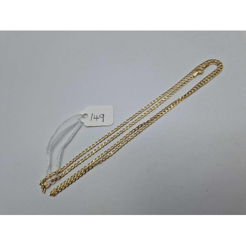 149 - A curb link neck chain 9ct 24 inch 2.7 gms