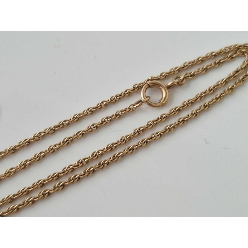 197 - A fancy neck chain, 9ct, 18 inch, 3.7 g.