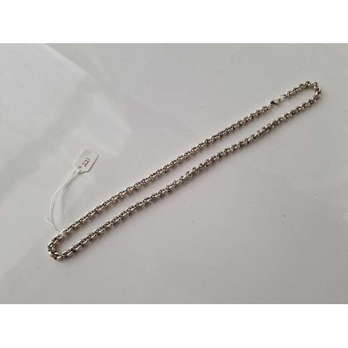 221 - A chunky silver neck chain, 23 inch, 88 g.