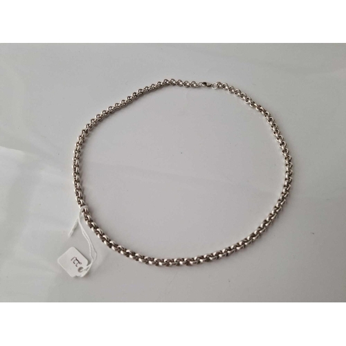 221 - A chunky silver neck chain, 23 inch, 88 g.