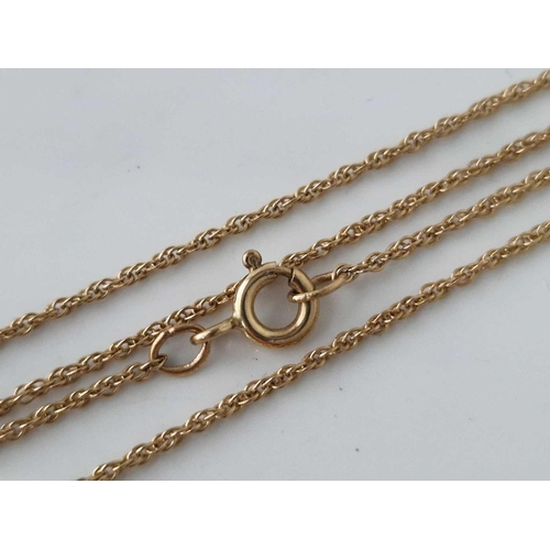 33 - A neck chain 9ct 18 inch 1.8 gms