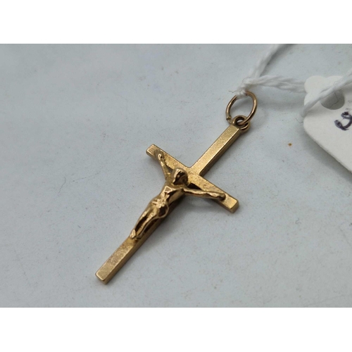 349 - A Crucifix pendant 9ct 2,4 gms