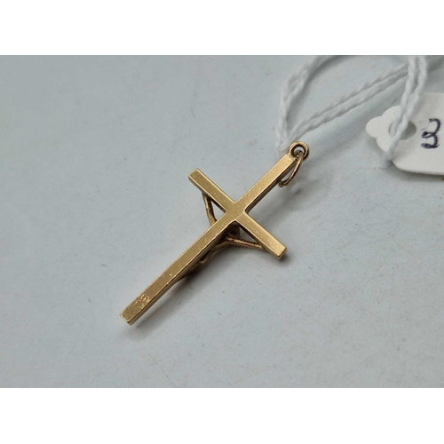 349 - A Crucifix pendant 9ct 2,4 gms