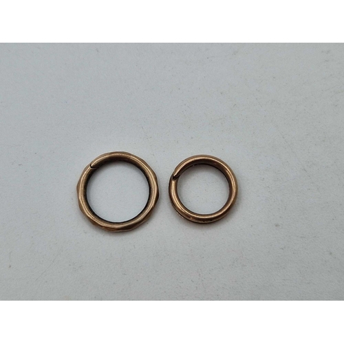 351 - Two Victorian split rings, 9ct