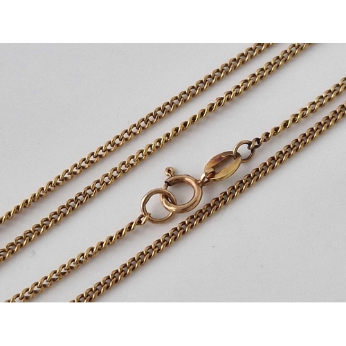 450 - A NECK CHAIN, 18ct, 22 inch, 3.7 g.