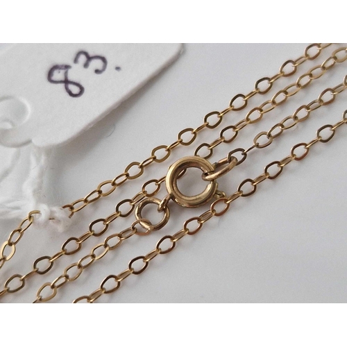 83 - A fine gold neck chain, 17 inch