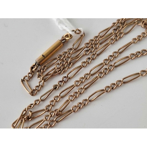 84 - A pendant and gold chain with metal clasp, 9ct, 17 inch, 4.1 g