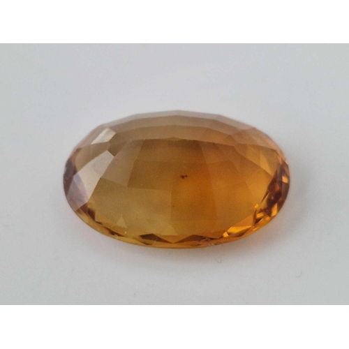 125 - A large unmounted citrine 32MM X 24MM approx 52 carats