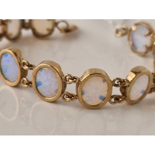 127 - A OPAL BRACELET 9CT