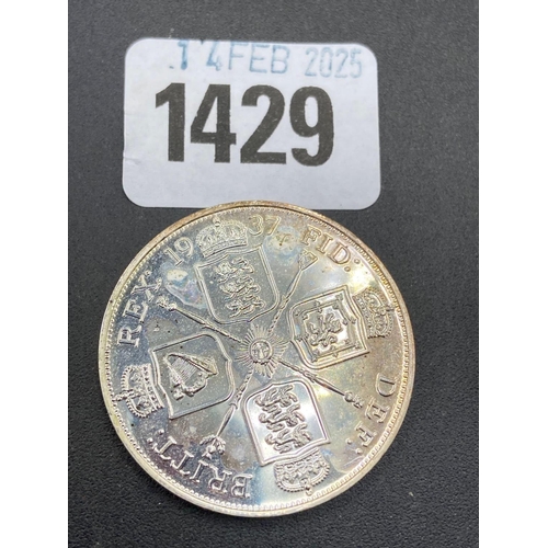 1429 - An Edward VIII model florin dated 1937