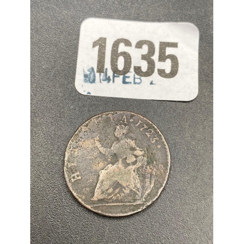 1635 - Irish 1723 half penny