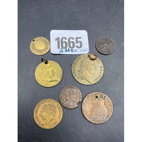 1665 - Roman coins etc