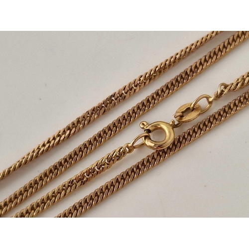 280 - A curb link neck chain 9ct 20 inch 6.6 gms