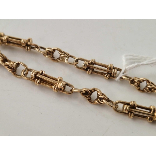 320 - A MATCHING FANCY LINK BRACELET 7 INCH 10 GMS