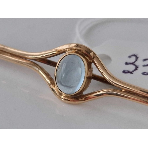 338 - A moonstone brooch 9ct 4.1 gms