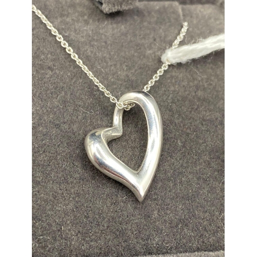 361 - A boxed silver pendant necklace by GEORG JENSEN 18 inch